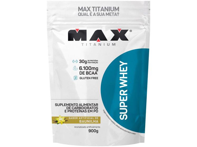 Whey Protein Concentrado Max Titanium Super 900g Baunilha Whey