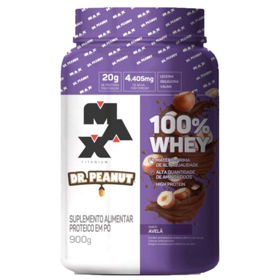 Imagem de Whey Protein Dr. Peanut x Max Titanium Avelã 900g