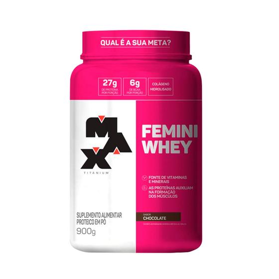 Imagem de Whey Protein Feminino Femini Whey 900g - Max Titanium