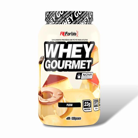 Imagem de Whey Protein Gourmet FN Forbis 907g POTE o melhor Whey Protein Gourmet  ganho massa muscular eficaz e saboroso