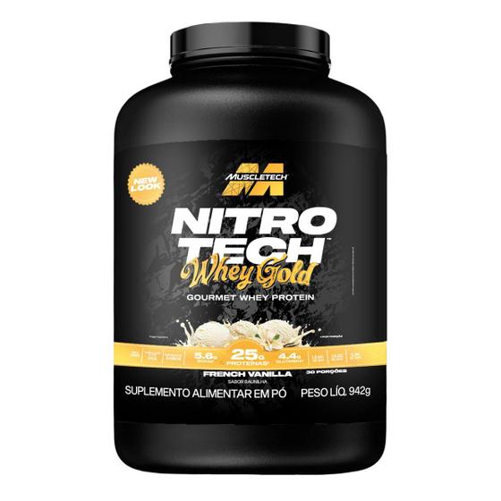 Imagem de Whey Protein Gourmet Nitro Tech Sabor French Vanilla 942g Muscletech