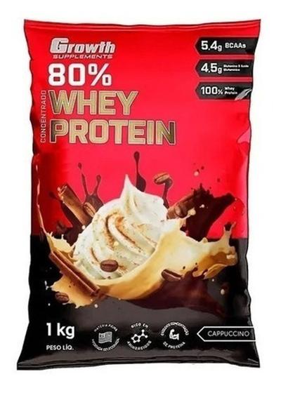 Whey Protein Growth Concentrado Vários Sabores Cappuccino 1kg Whey Protein Magazine Luiza 6136