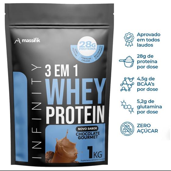 Whey Protein Hidrolisado Isolado Concentrado 3w 1kg Infinity Vários