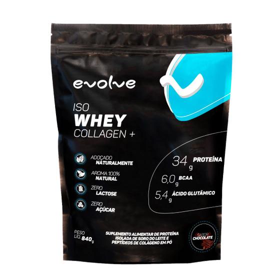 Whey Protein Iso Whey Isolado Com Colágeno 837 Gr Evolve Whey Protein