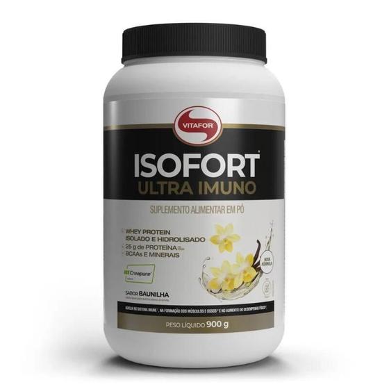 Imagem de Whey Protein Isofort Ultra Imuno (900G) - Vitafor - Baunilha