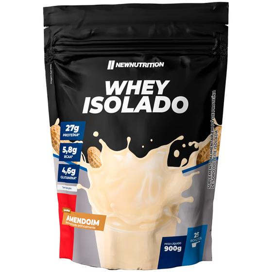 Imagem de Whey Protein Isolado 900g Amendoim NewNutrition