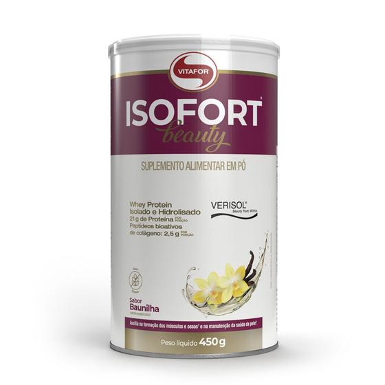 Whey Protein Isolado e hidrolisado Isofort Beauty (450g) Vitafor Menor preço em Whey Protein Isolado e hidrolisado Isofort Beauty (450g) Vitafor