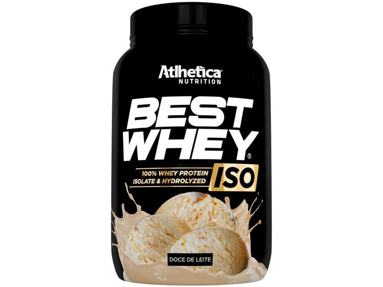 Imagem de Whey Protein Isolado Hidrolisado Atlhetica  - Nutrition Best Whey ISO 900g Doce de Leite