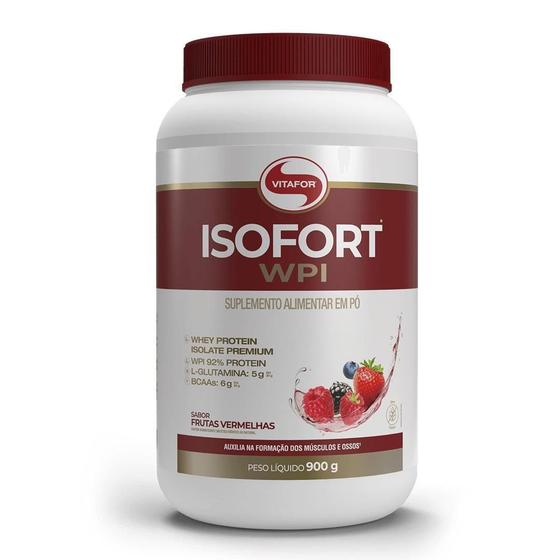 Imagem de Whey Protein Isolado Isofort (900G) Frutas Vermelhas Vitafor