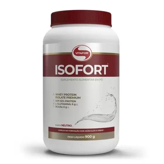 Imagem de Whey Protein Isolado - Isofort 900g Sabor Neutro - Vitafor