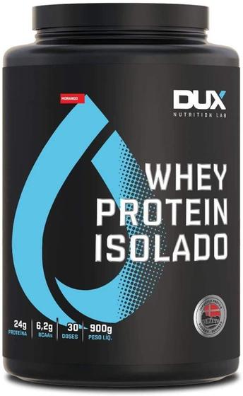 Imagem de Whey Protein Isolado Pote (900g) Morango, Dux Nutrition