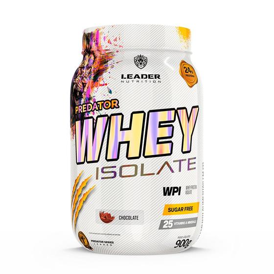 Imagem de Whey Protein Isolado Predator Whey Isolate 900g Chocolate Leader Nutrition