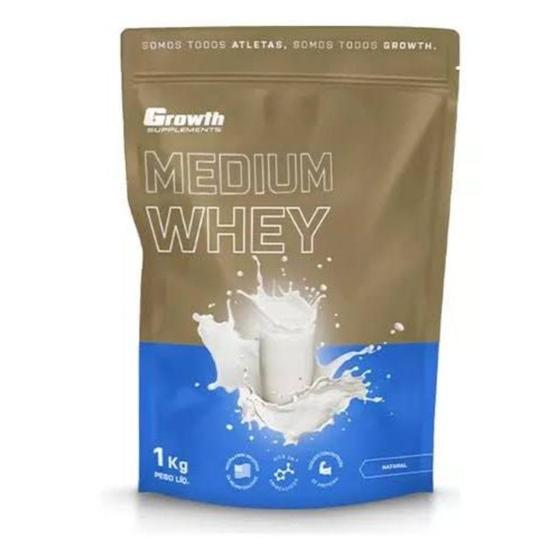 Whey Protein Medium Natural Growth 1 Kg - Growth Supplements - Whey ...
