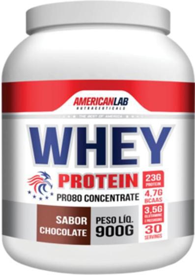 Whey Protein Pro Chocolate 900G Ganho De Massa Muscular. - Americanlab ...