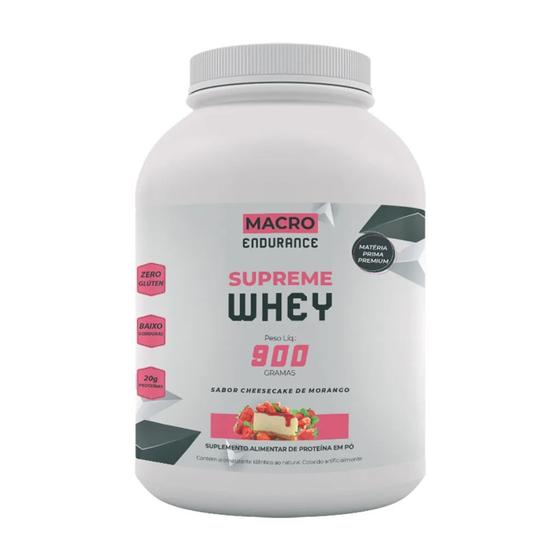 Imagem de Whey Protein (Supreme) Sabor Cheesecake de Morango - 900g