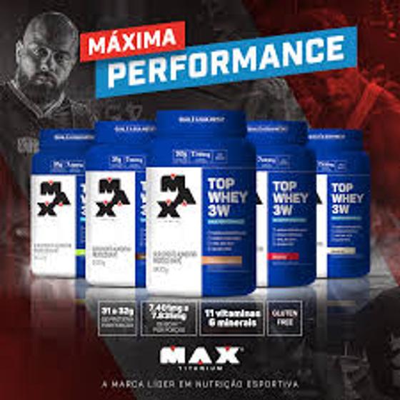 Whey protein Top Whey 3w performance 900g Max Titanium Menor preço em Whey protein Top Whey 3w performance 900g Max Titanium