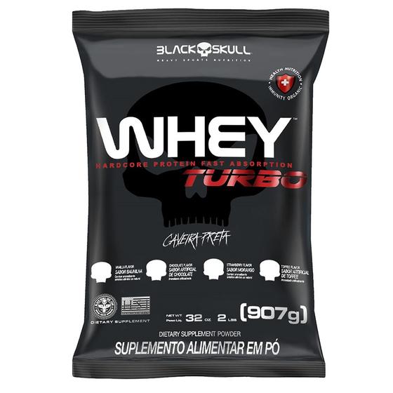 Imagem de Whey Protein Turbo 907g Refil Black Skull