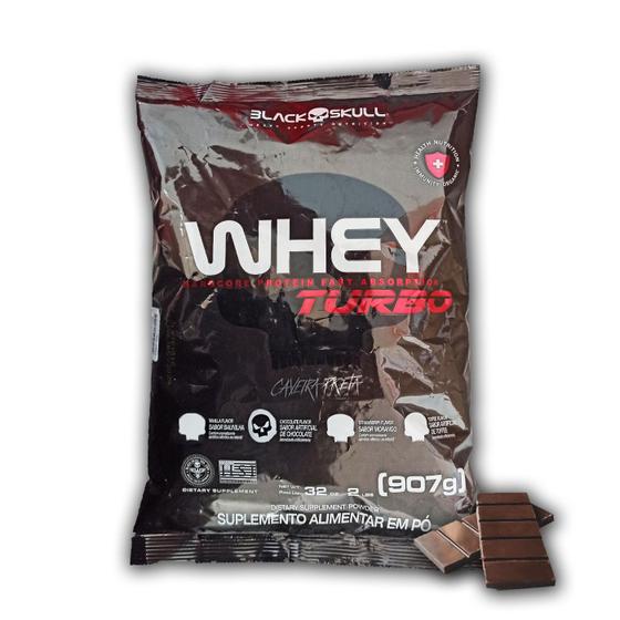 Imagem de Whey Protein Turbo Refil 907g - Black Skull