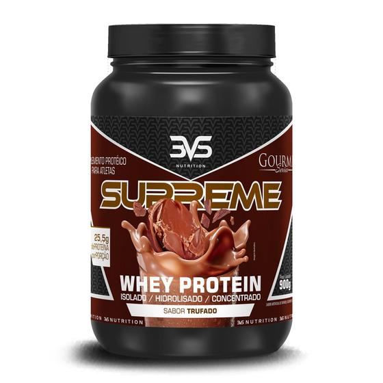 Imagem de Whey Protein Whey Supreme Morango 900G 3Vs