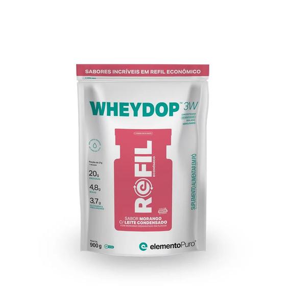 Imagem de Whey Protein WheyDop 3W Refil 900g - Elemento Puro