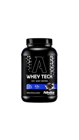 Imagem de Whey Tech Gourmet Isolada e Concentrada 900gr Atlhetica Nutrition - Sabor Morango