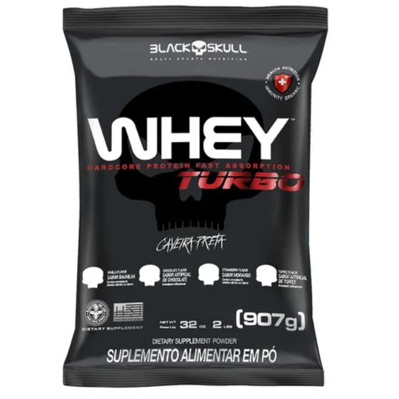 Imagem de Whey Turbo 907g Refil Black Skull