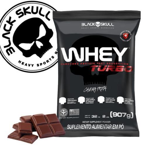 Imagem de Whey turbo refil - 907g black skull - caveira preta