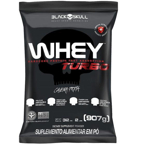 Imagem de Whey Turbo Refil 907g - Black Skull