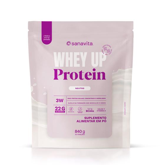 Imagem de Whey Up 3W - Neutro - Pouch 840g - Sanavita