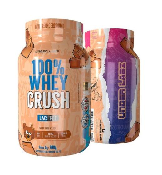 Imagem de Whey Zero Lactose 100% Whey Protein Crush 900g - Under Labz