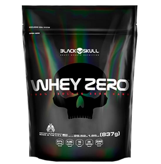 Imagem de Whey Zero Refil - 837g - Baunilha - Black Skull