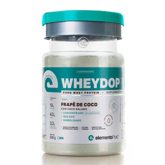 Imagem de Wheydop 3W Elemento Puro Whey Protein Concentrado, Isolado e Hidrolisado Pote 900g