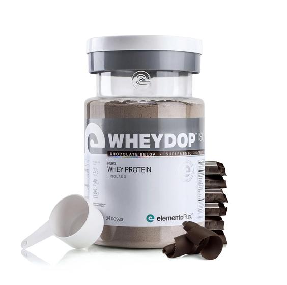 Imagem de Wheydop Iso 900g - Chocolate Belga - Elemento Puro