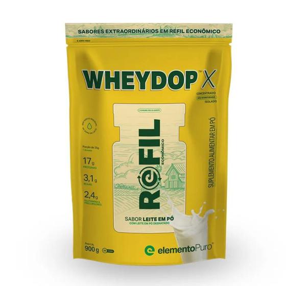 Imagem de Wheydop X Elemento Puro Whey Protein Concentrado e Isolado refil 900g
