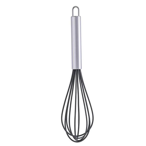 Imagem de Whisk Fouet Batedor De Ovos Fue 25 Cm Silicone Cabo Aço Inox Paramount