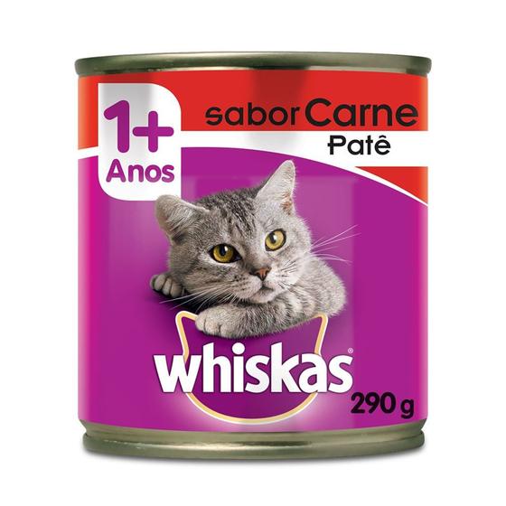 Imagem de Whiskas Patê Carne Lata 290g