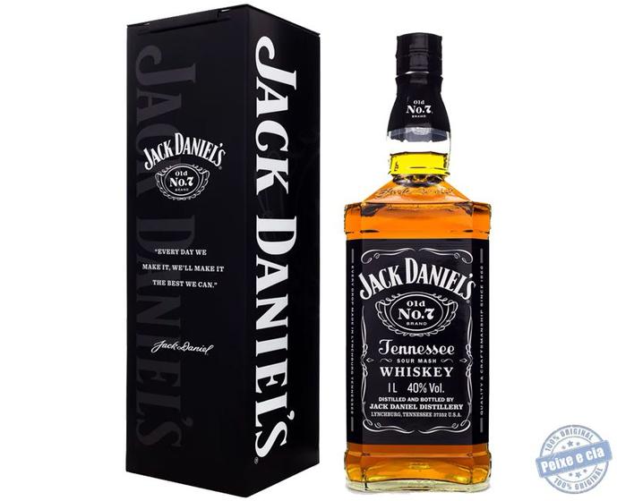 Whiskey Jack Daniels Nº 7 1L Lata Colecionável Edição Limitada Menor preço em Whiskey Jack Daniels Nº 7 1L Lata Colecionável Edição Limitada