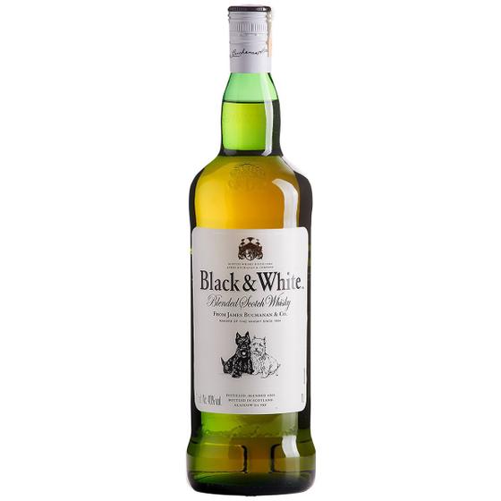 Whisky Black & White 1 Litro Menor preço em Whisky Black & White 1 Litro