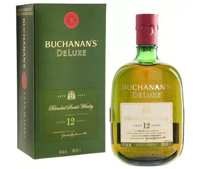 Whisky Buchanans DeLuxe 1L 12 Anos 1 Litro Original NF Whisky