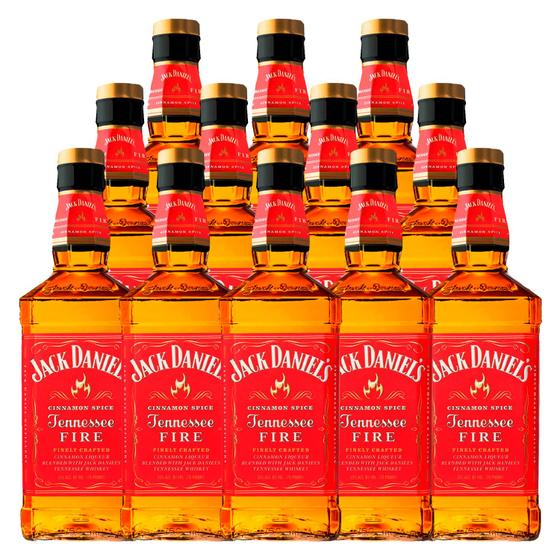 Imagem de Whisky de Canela Jack Daniel's Fire 700ml 12 Unidades