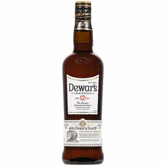 Whisky Dewars 12 Anos True Scotch 750ml