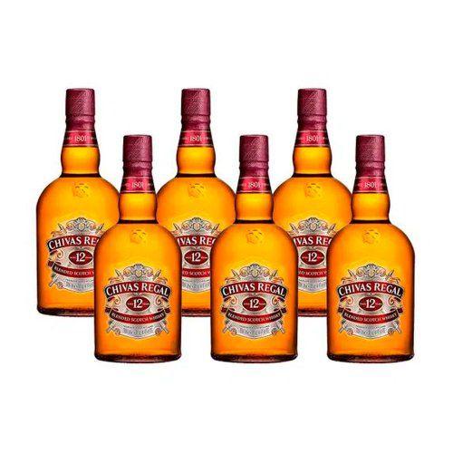 Whisky Escocês Chivas Regal 12 anos 1 Litro Caixa com 6 unidades Menor preço em Whisky Escocês Chivas Regal 12 anos 1 Litro Caixa com 6 unidades