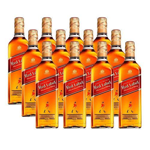 Imagem de Whisky Escocês Johnnie Walker Red Label 1litro caixa com 12 unidades