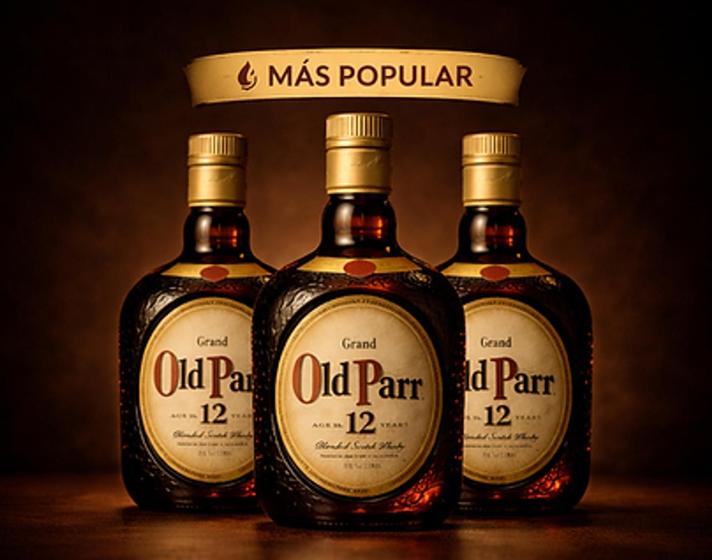 Whisky Grand Old Parr 12 Anos 1l 3 unidades
