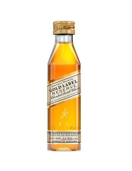 Imagem de Whisky Importado Johnnie Walker Gold Label Miniatura de Vidro 50ml
