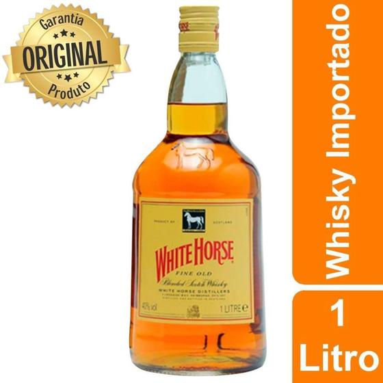 Whisky Importado White Horse 8 anos - 1L Menor preço em Whisky Importado White Horse 8 anos - 1L