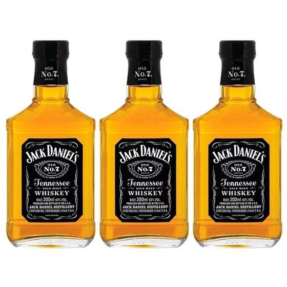 Imagem de Whisky Jack Daniel'S 200Ml 03 Unidades