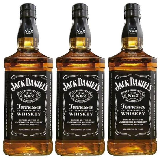 Imagem de Whisky Jack Daniel's Tennessee 1 Litro 03 Unidades