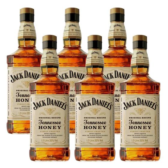 Imagem de Whisky Jack Daniels Honey 1L com 6 unidades