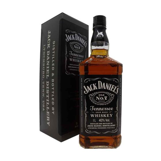 Whisky jack daniels old no7 gf 1l c/ lata Whisky Magazine Luiza